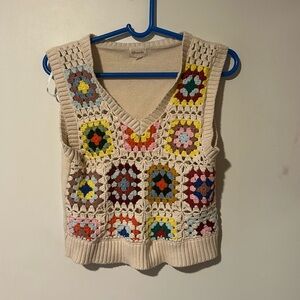 Flower Knitted Vest from Ghanda